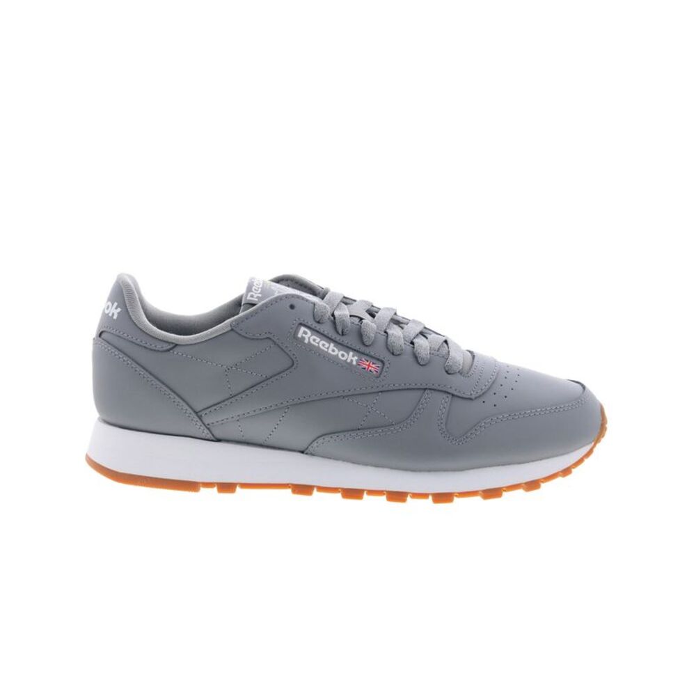 Reebok Mens Classic Leather Gray Shoes (NWT) - Picture 1 of 7